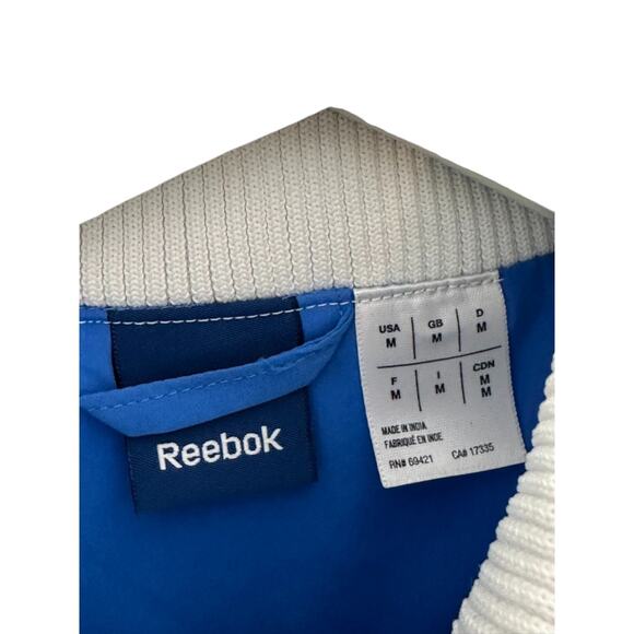 Reebok Windbreaker Jacket & Pants Tracksuit Windsuit White & Gray Medium NEW - Picture 11 of 12